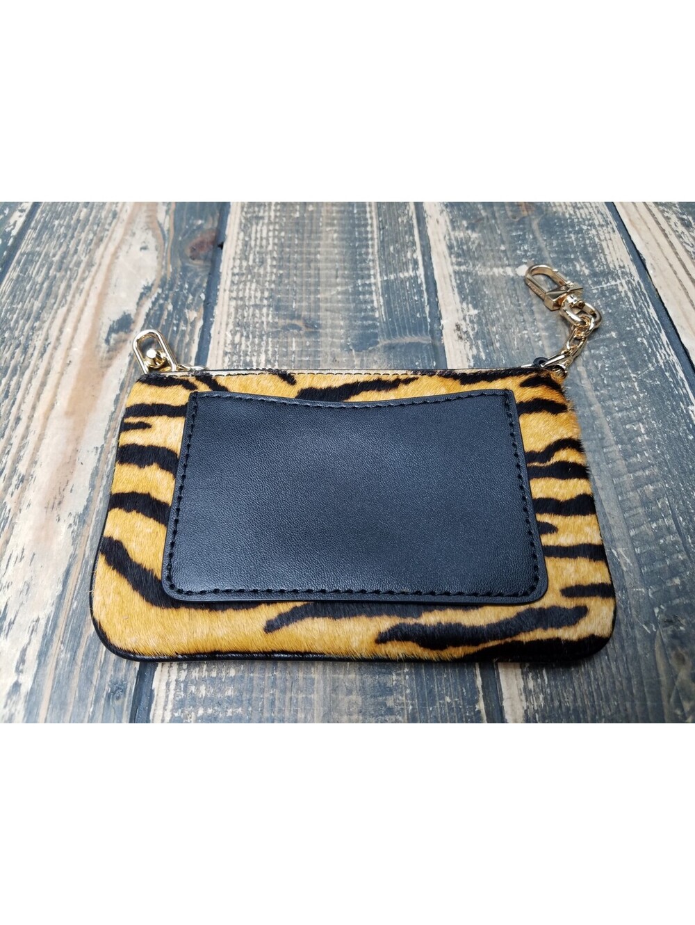Michael Kors Jet Set Medium Camera Calf Hair Black Brown Multi Crossbody Bag + - Picture 3 of 14